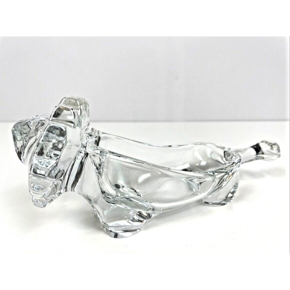 Sasaki MCM 9.5" Crystal Lion Candy Dish Playful Fun Whimsical (B1) - Picture 3 of 5